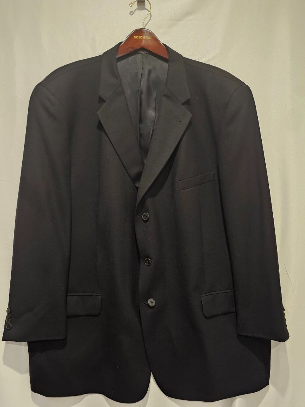 Joseph Abboud Men's 52R Black Wool Blazer Sport Coat Dress Jacket